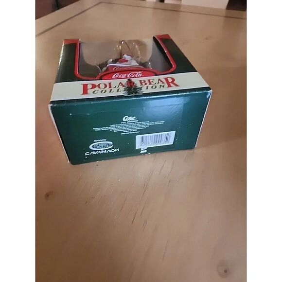 Vintage 1998 Coca Cola Polar Bear On Coke Machine Christmas Ornament - Picture 3 of 6